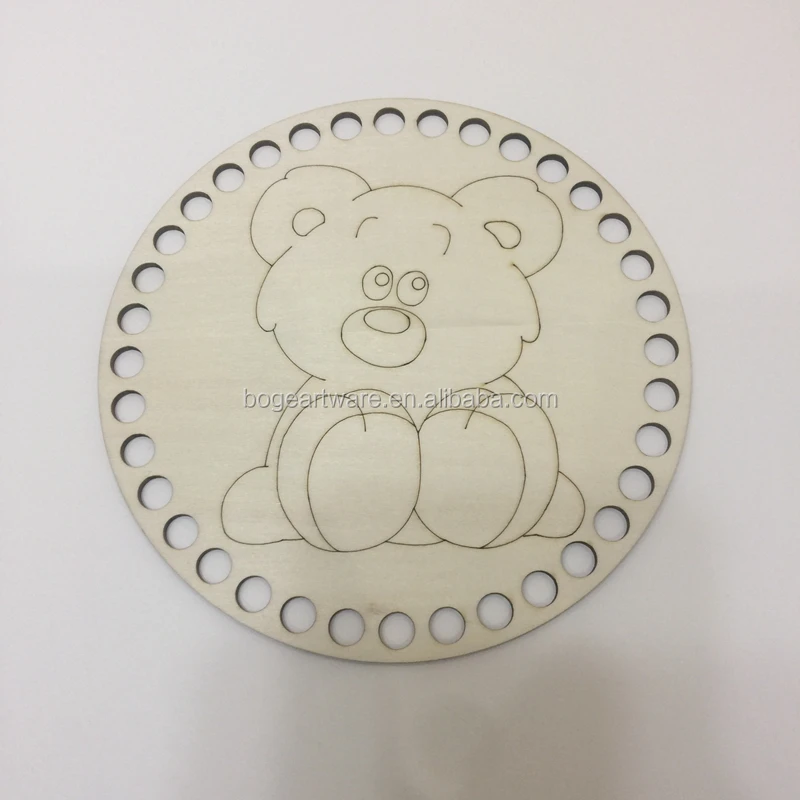 Высокое качество вязание крючком деревянное основание DIY дно для корзины