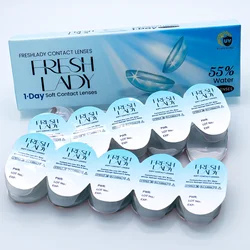 Контактные линзы Fresh Lady Day новые модные цветные контактные для ежедневного использования оптовая продажа естественных цветов глаз