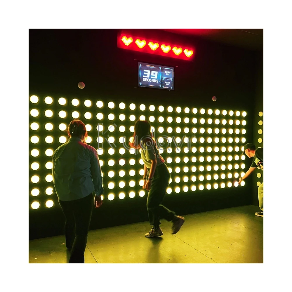 Custom Kydavr Interactive Party Activate Gaming Room Hand-eye Coordination Push Led Light Button Active Game to Play