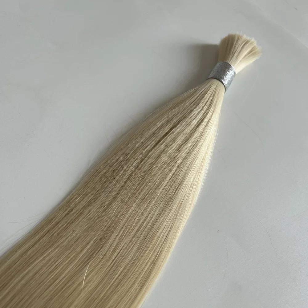 Wholesale Blonde Bulk Best Hair Quality No Weft Human Hair Bulk for Braiding