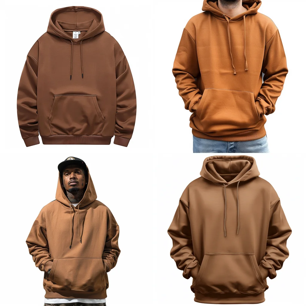 High Quality Cotton French Terry Oversize Hoodie Thick Fleece Drop Shoulder Plain Blank Custom Men Hoodies