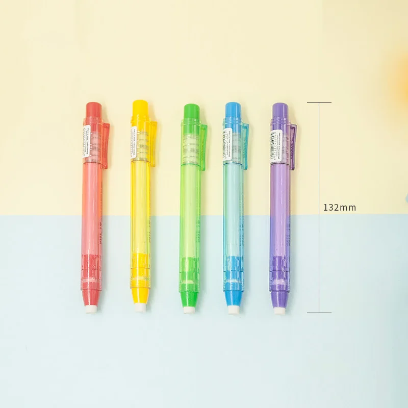 Bview Art Pen Style Retractable Click Eraser Retractable Pen Style Grip Eraser for Drawing Drafting Sketch