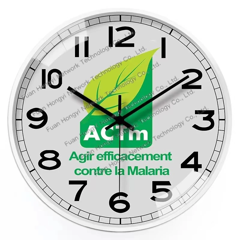 Different size Round Design quartz movement wood plastic glass custom wall clock Nordic Decorate Wall Clock