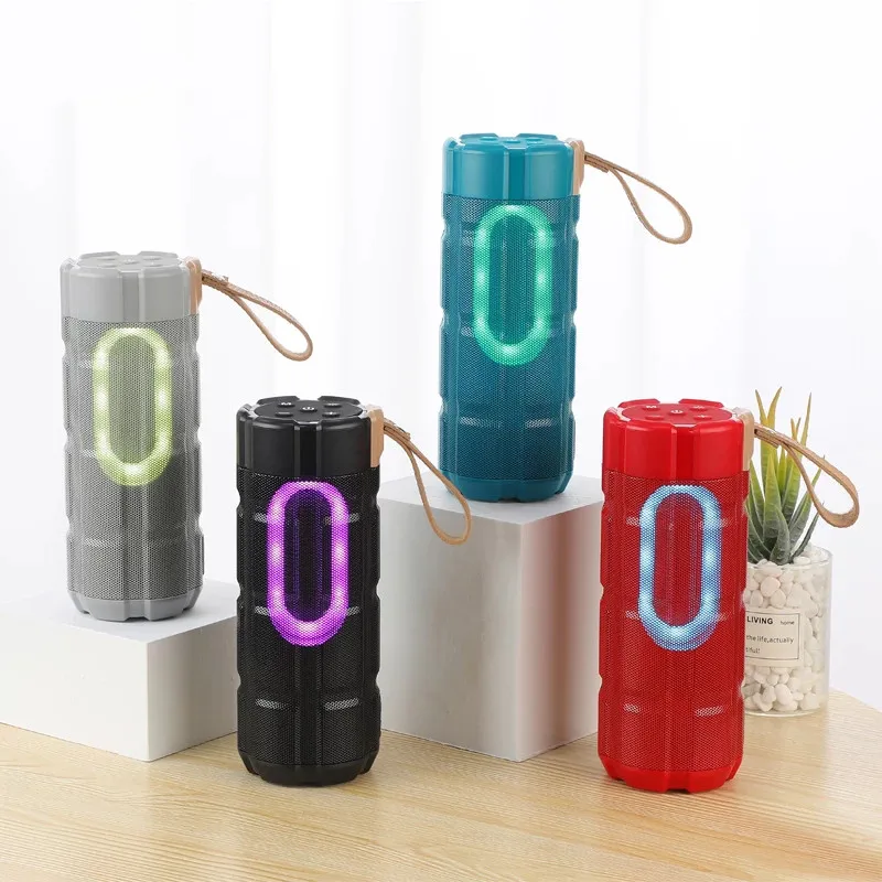TG285 Wireless Speaker Powerful High BoomBox Portable Bluetooth Speaker Waterproof Bass HIFI TF FM Radio USB with LED Light