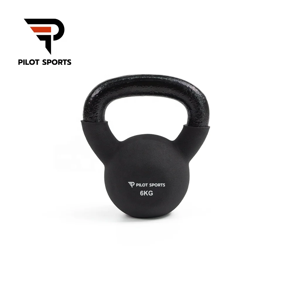 PILOT SPORTS Home Use Vinyl Dipping Kettlebell Gym Fitness Equipment PVC Colorful Kettlebell Ready To Ship Kettlebell