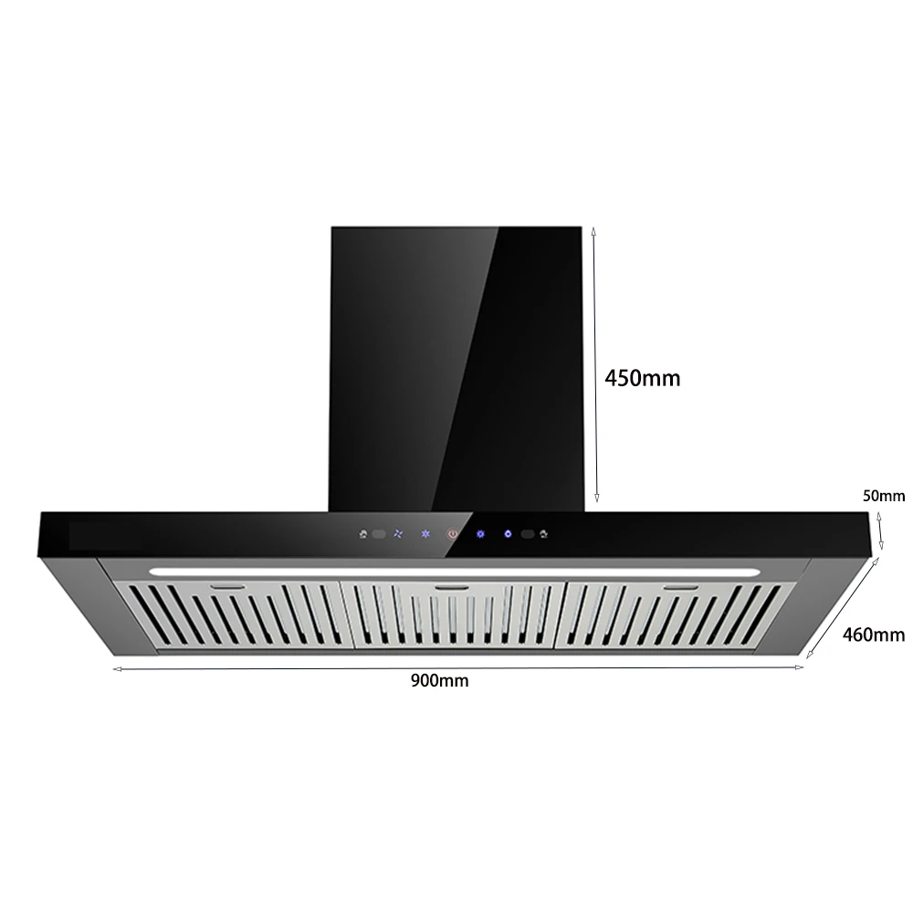 Big Low Price Suction T-shaped Kitchen Chimney Kitchen Hood Range Hood Cooker Hood