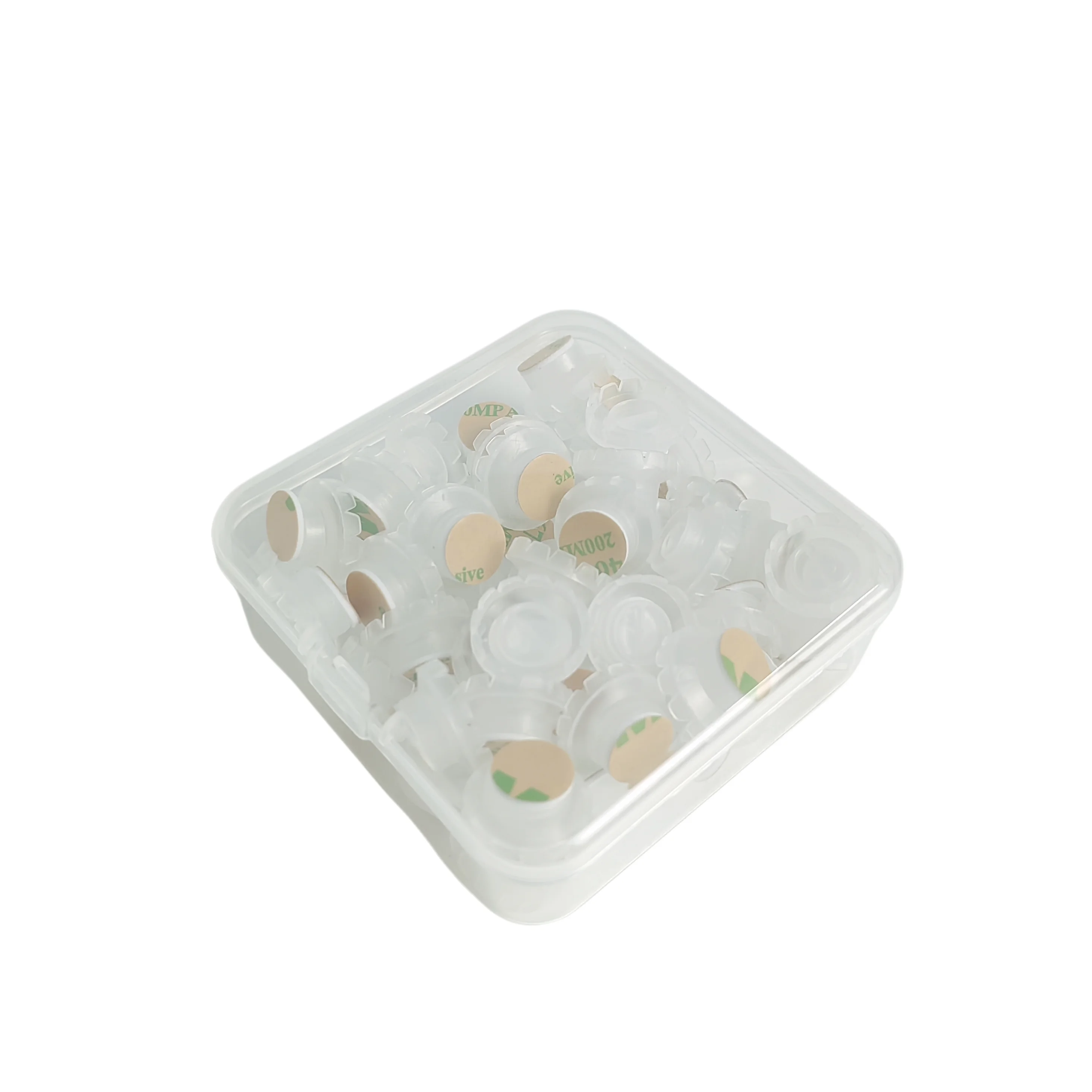 4 boxes self adhering easy fanning Pink color W eyelash glue cup well holder 50pcs /box customized label available