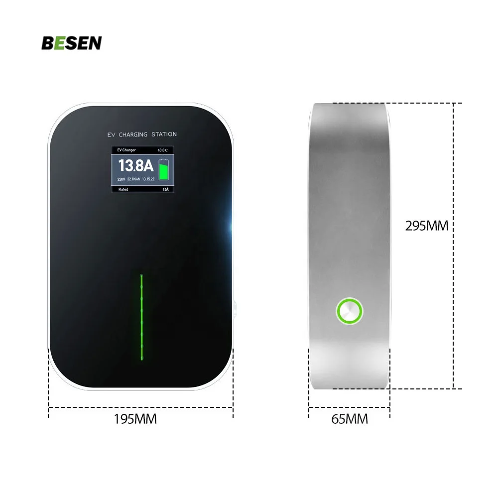 22kw AC Тип 2 Режим A 32a 3 фазы ev wallbox зарядное