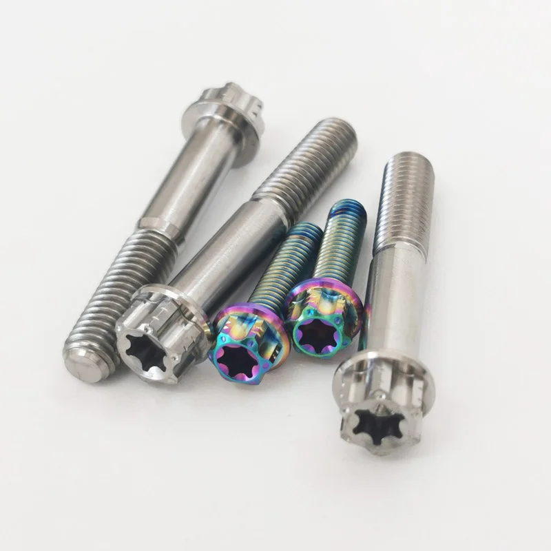 Высокопрочный титановый фланцевый болт M12 M x 30mm с шестигранной головкой прочный шестигранный