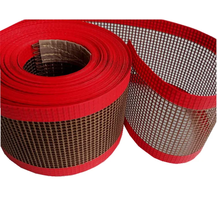 
High Quality Free Sample PTFE Coated Fiberglass Mesh Conveyor Belt 