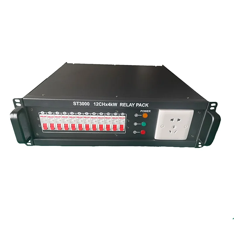 Wholesale price 12 Way 4KW relay pack stage power distribution box stage lighting power box