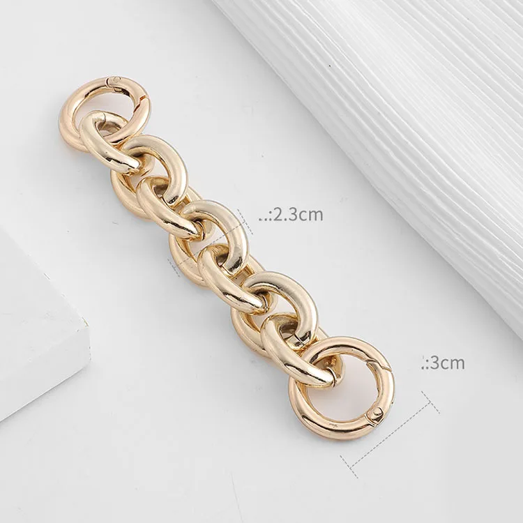 Hot sale Metal purse chain strap shoulder cross body short chain handbag clutch replacement strap extension chain