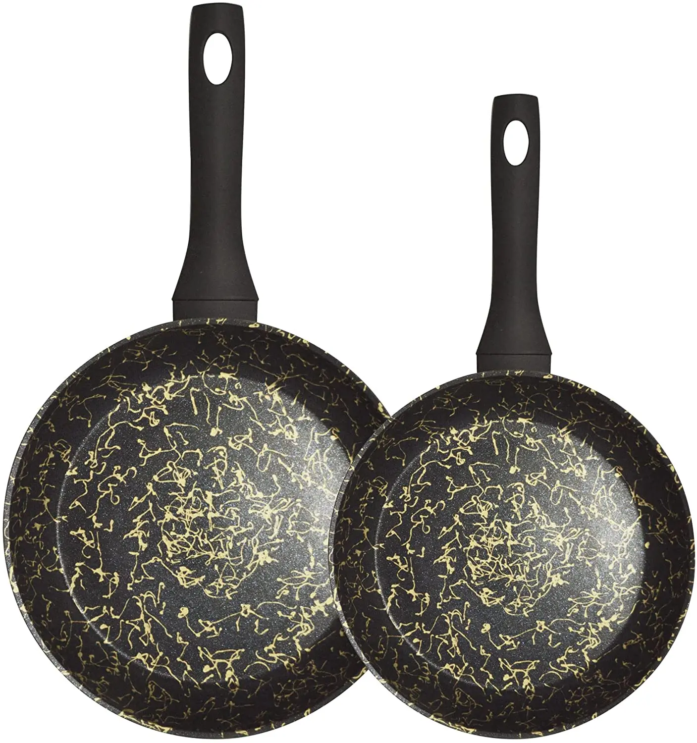 Aluminum series Siro texture non stick fry pan induction PTFE forged cookware No PFOA marmites pan