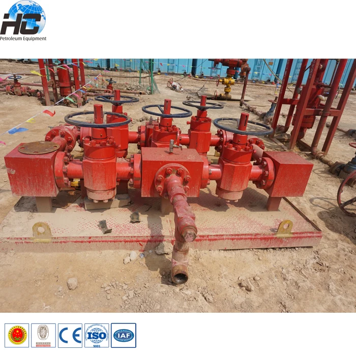 Контроль нефтяных скважин, API, противоскользящий Дроссельный коллектор/нефтяной коллектор/буровая установка, Дроссельный коллектор