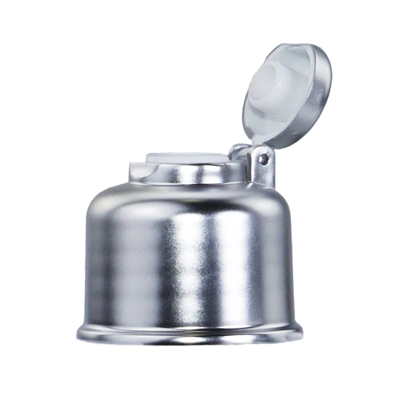 Gold And Silver Uv 24/410 28/410 Pp Plastic Spiral Flip Cosmetic Plastic Bottle Cap Customized OEM