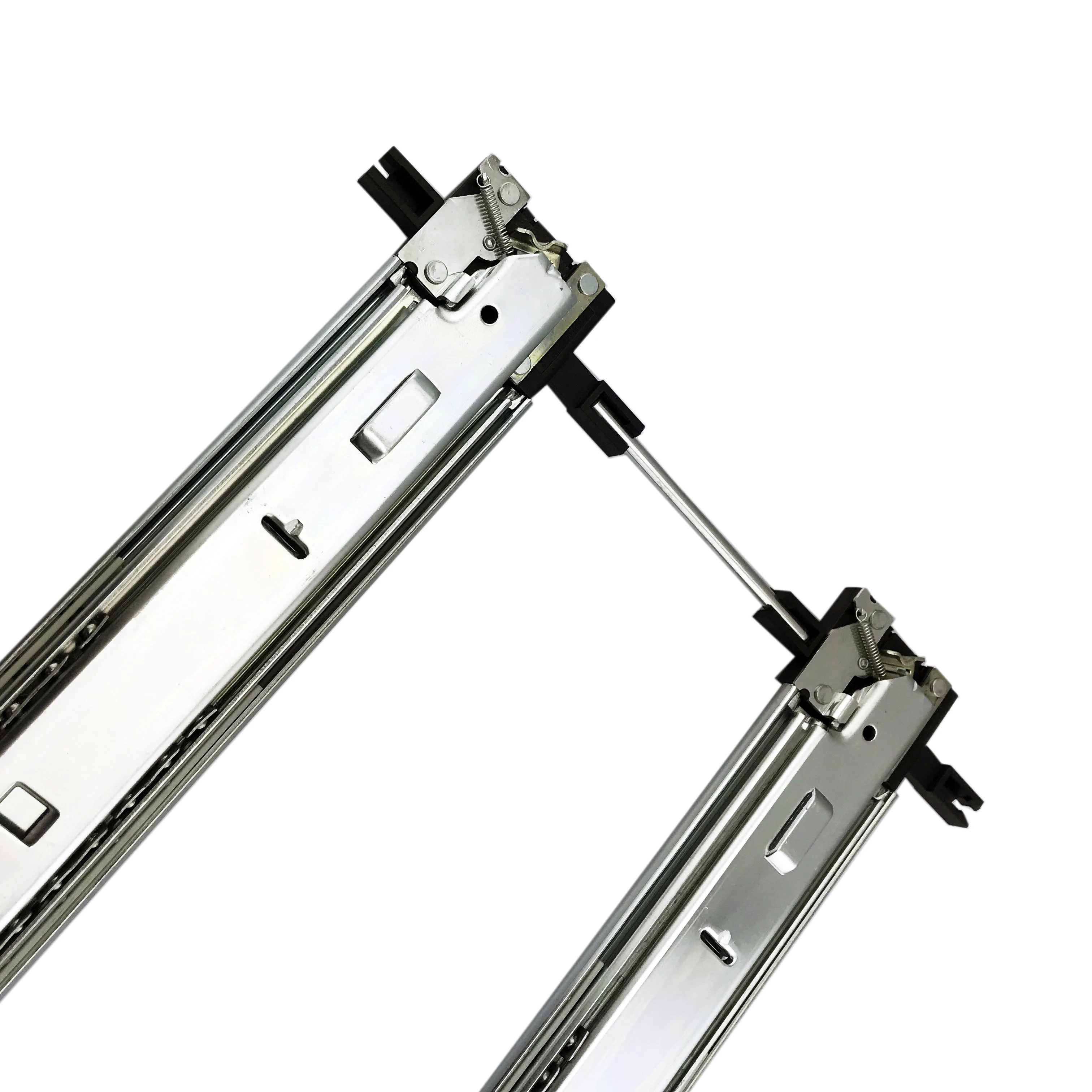 57mm Cabinbet Storage Interlock Mount Telescopic Channel Drawer Runner  Ball Bearing Slide Anti Tilt Drawer Slide Rails