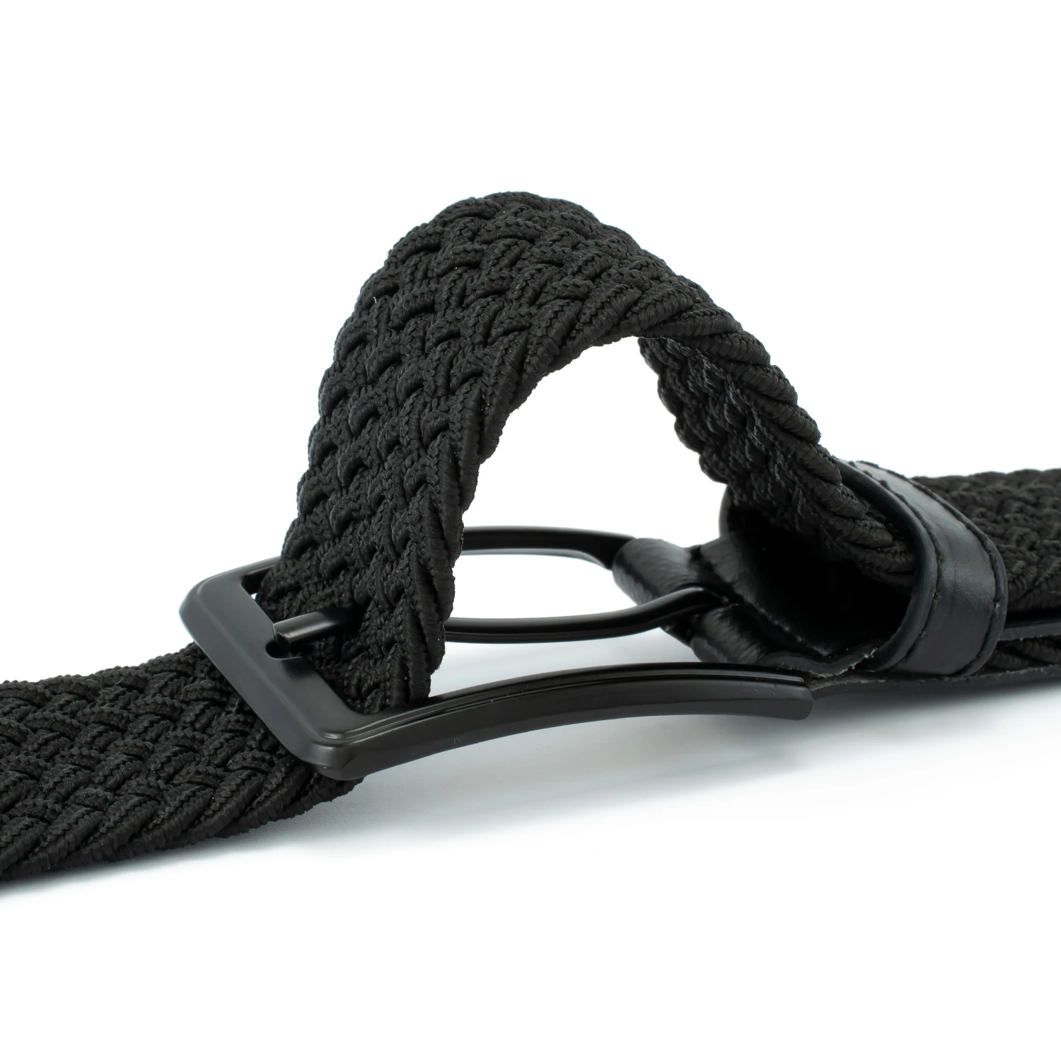 Fashion woven braided elastic stretch durable customized logo for men women fancy convenient ribbon fabric belts