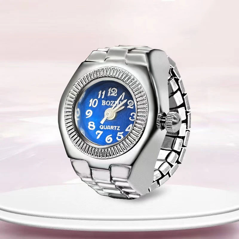 ODM 2024 All categories Customizable Logo Real Minimalist Digital watch ring Quartz Finger Watch Rings