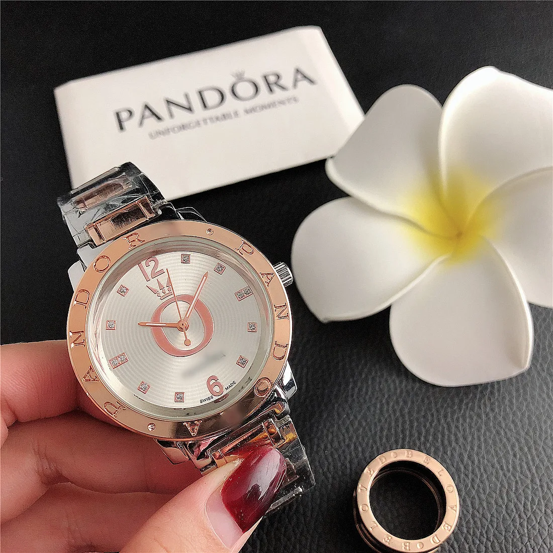 Ladies Quartz Watch Female  Fashion Simple Large Dial Alloy Fashion Business Watch