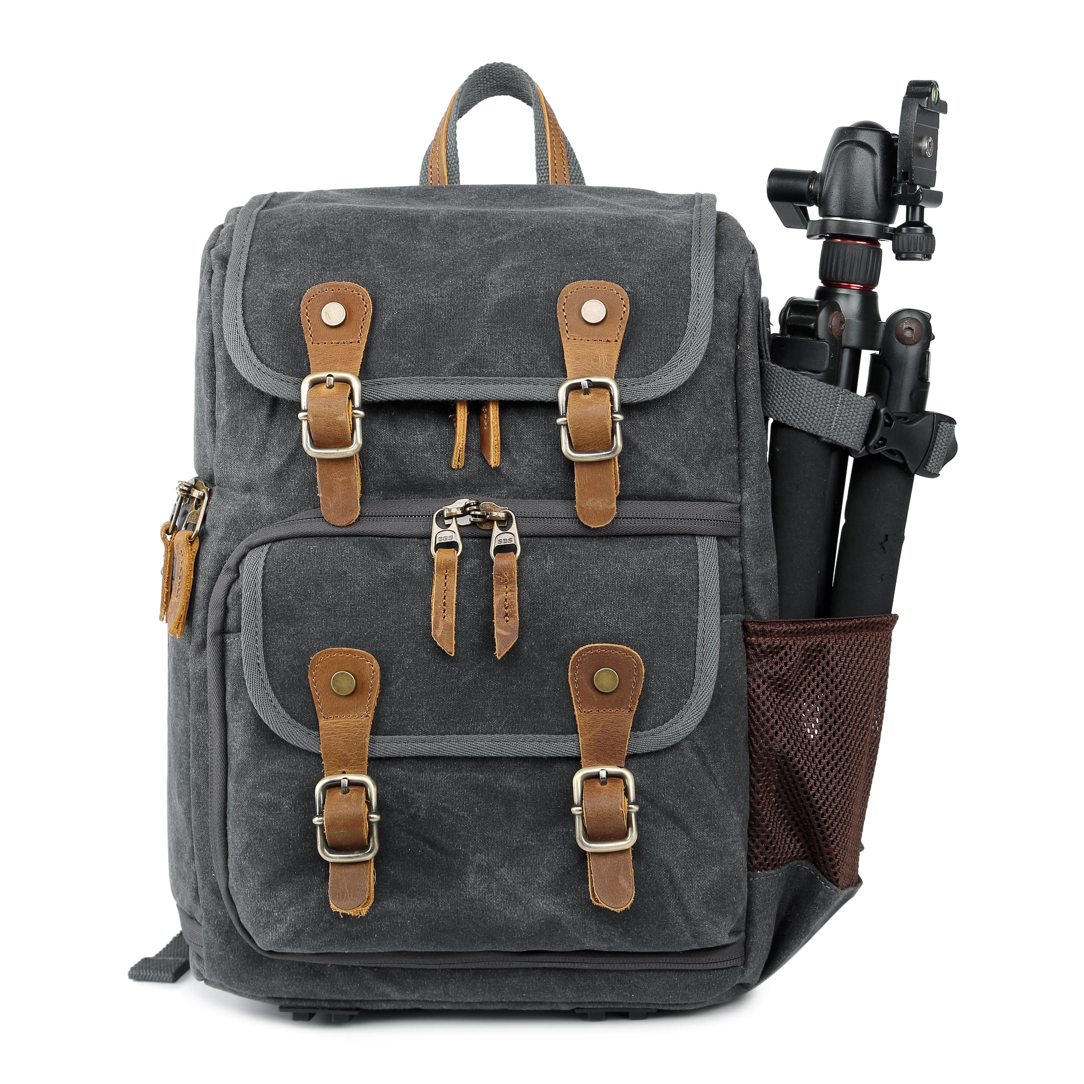 
Best selling Liansheng Khaki canvas leather waterproof leisure neoprene camera inner bag for men travel 