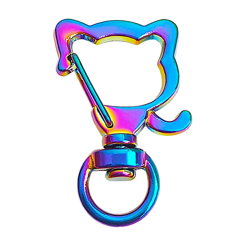 Custom Snap Hook Lobster Clasp Lanyard with Keyring  Heart Star Cat Key Chain DIY Bags Key Hook