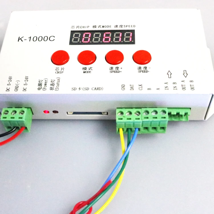 DC5-24V K-1000C пикселей rgb светодиодный контроллер