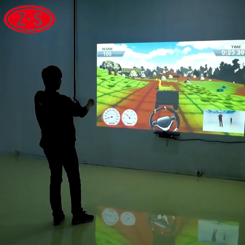 
Commerical children games interactive projector game 3D Body Interactive Wall 