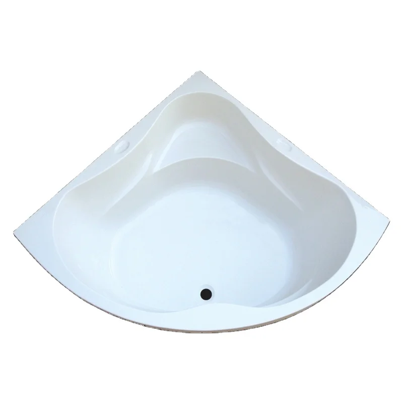 Hot Promotion Trendy Style Triangle Drop-in Cheap Acrylic Corner Fiberglass Round bath tub