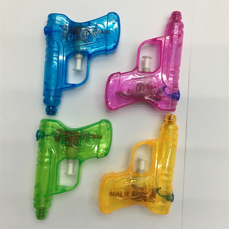 plastic water gun children play summer transparent small promotional gift transparent crystal spray boy girls hand held pistol