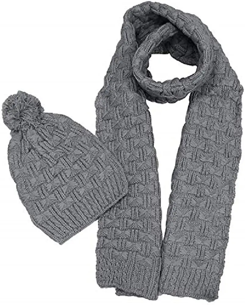 Горячая популярная новинка модный стиль толстый теплый мягкий элегантный для взрослых Размер детский зимний жаккардовый шарф облегающий комплект