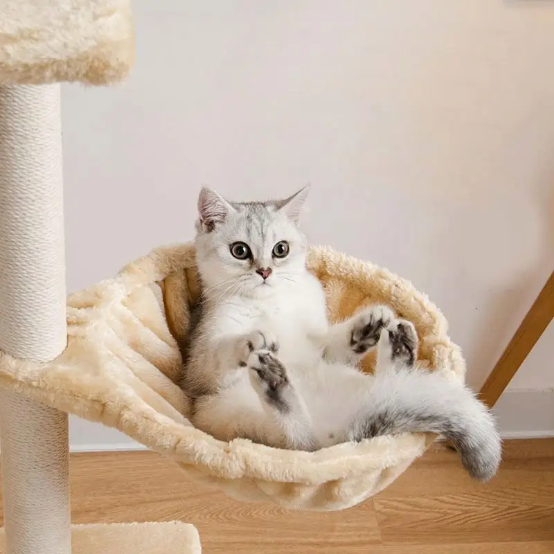 Wooden Cat Scratch Tree Cute Cat Tree Tower House Condo Wood Cat Tree