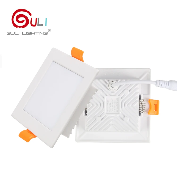 High Quality Guzhen Manufacturer Professional Supply  Classroom Indoor Super Bright 6watt 12watt 18watt 24watt Led Flush Recesse