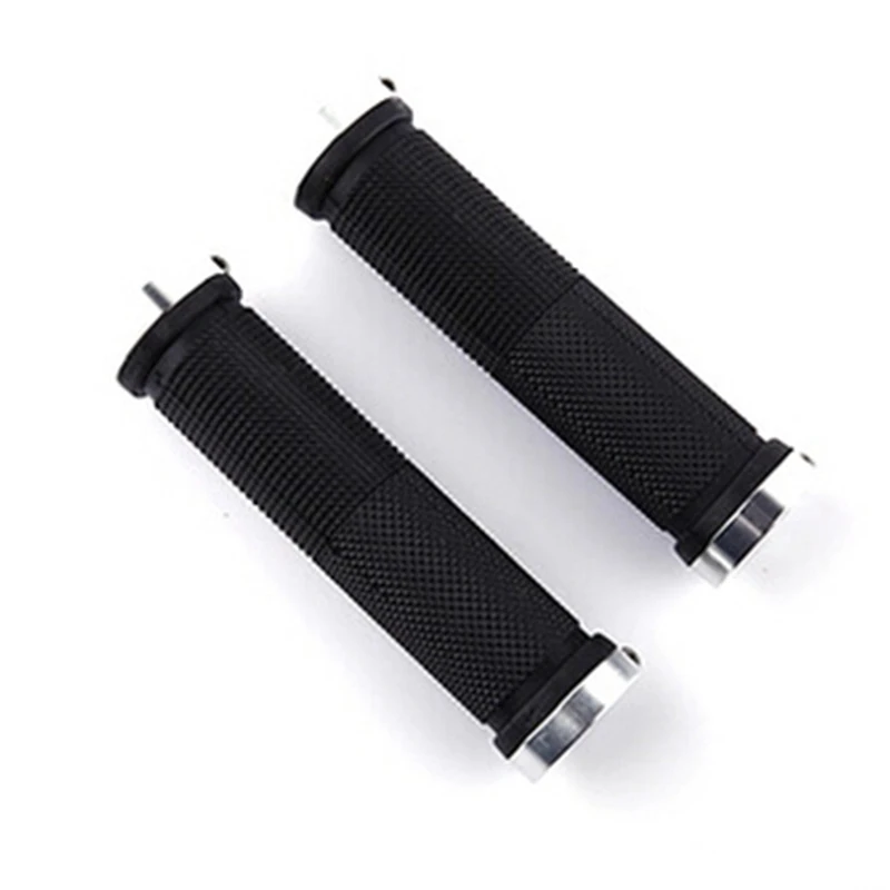 Rubber-locked meat ball horns non-slip shock-absorbing mountain straight handle folding universal bicycle handle