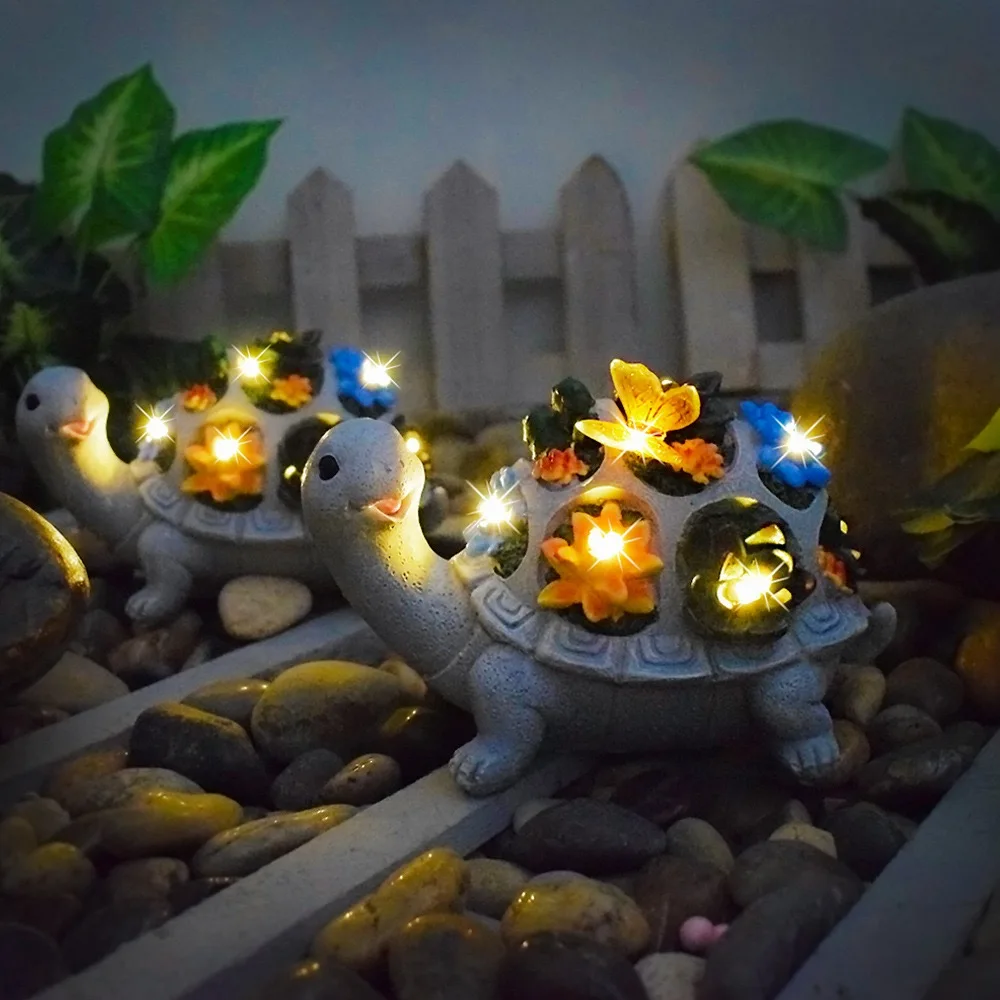 Rabbit Turtle Cat Owl Rabbit Dog Snails Solar LED Outdoor Stake Light  For Garden Pathway Park Lawn Landscape Security Landscape