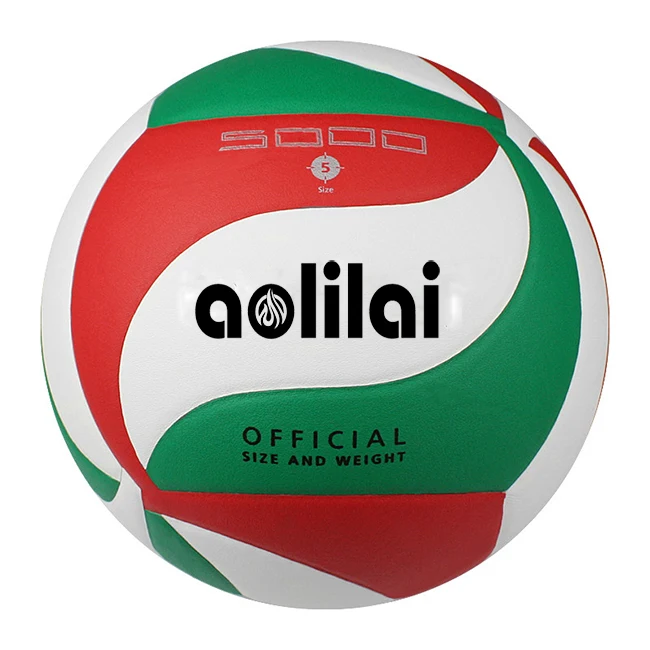 Custom brand official size and weight Soft touch PU AOLILAI volleyball size 5 V5M5000 leather match Volleyball Ball wholesale