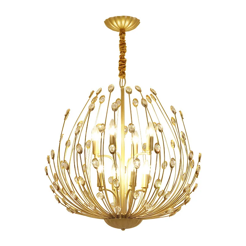 Горячая Распродажа 15 светильник s роскошная хрустальная люстра хорошего качества гостиная современный дизайн столовая подвесной светильник