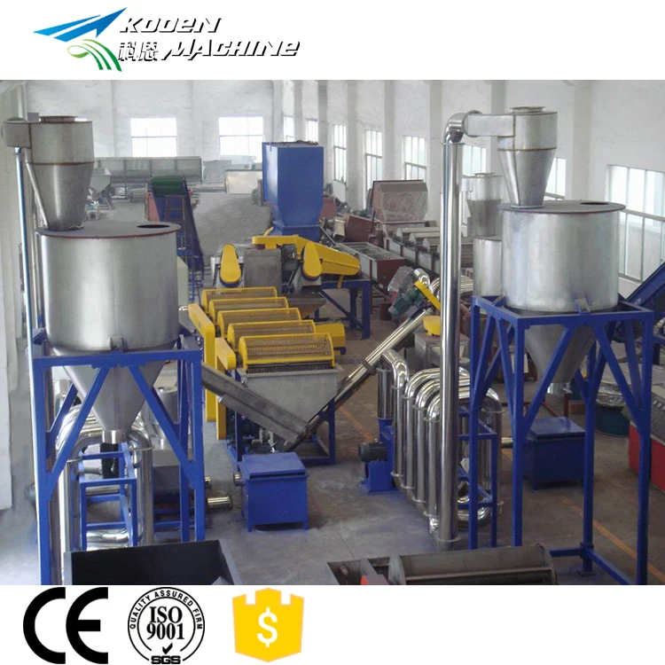 Plastic PET Bottle Strap Crushing Washing Recycling Machinery Bottle Recycle line