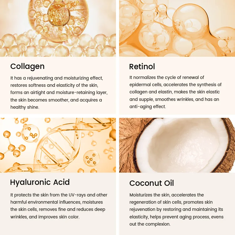 Tiktok Hot Selling Collagen Cream vegan organic skin anti aging wrinkle firming whitening collagen face cream for black skin