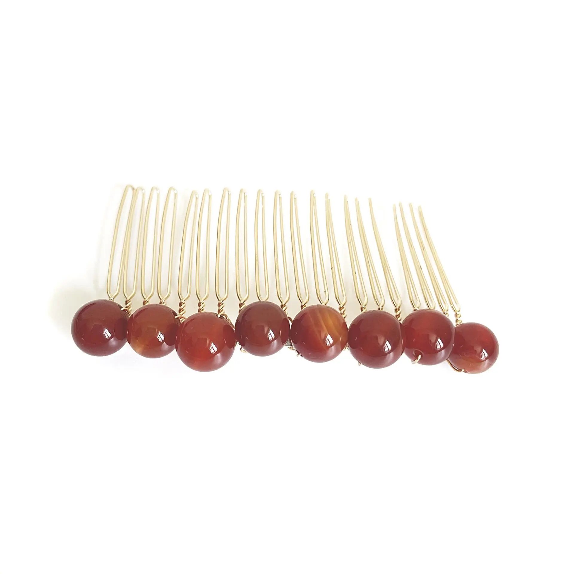 High Quality Natural Stone Handcrafted Winding Hairpin Headpieces Insert Comb Accessories As A Fashion Gift For Women Girls