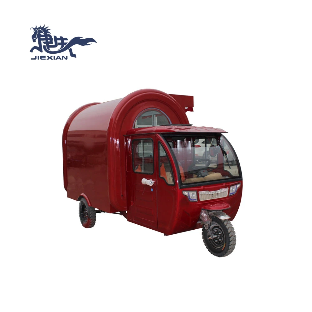 JX-FR220GH street fast food truck mobile fryer food cart electric tricycle with good price hot dog cart
