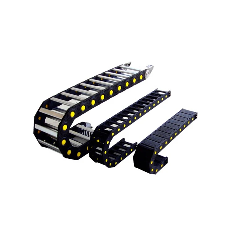 Flexible plastic drag chain cable carrier system cable track for cnc machine