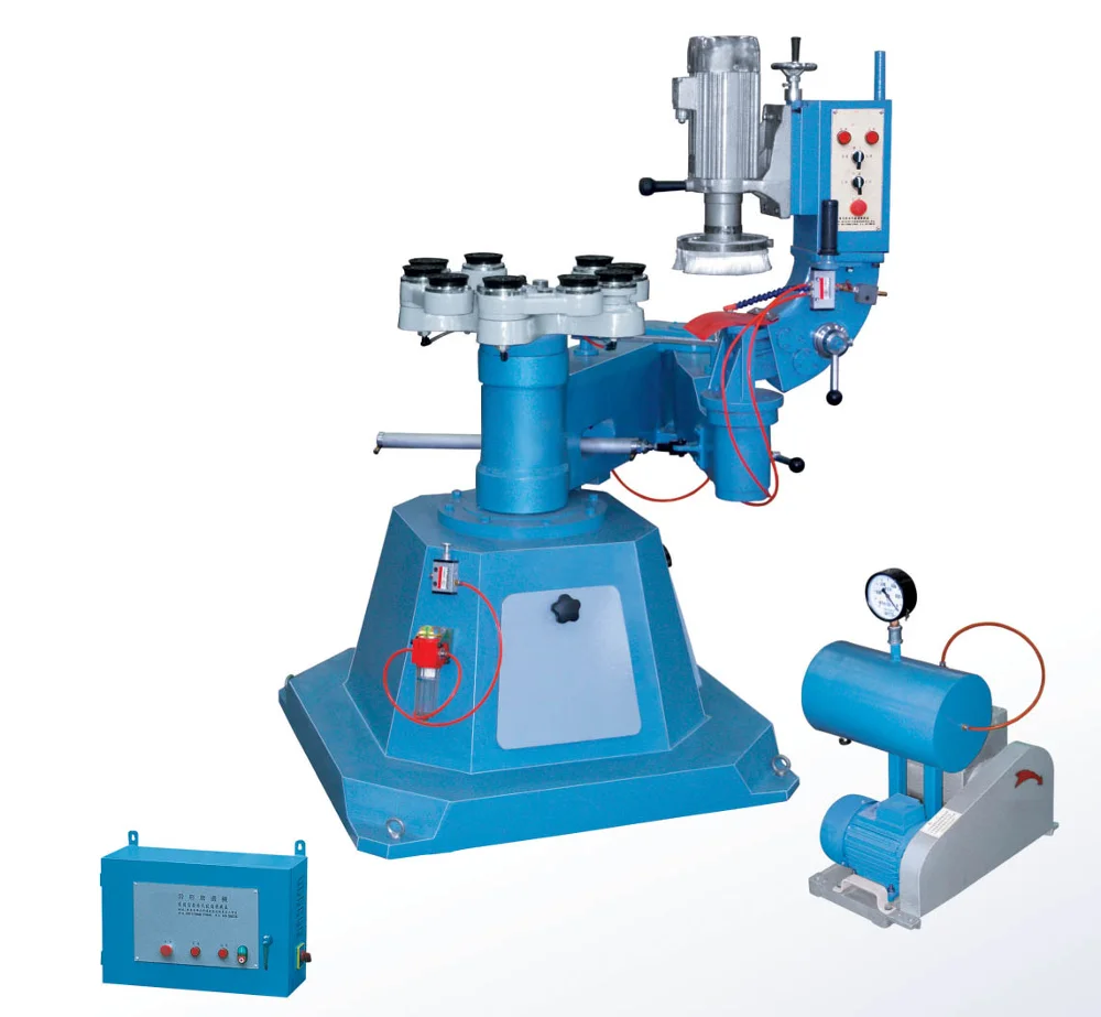 New Round glass shape grinding machine and glass shape beveling machine