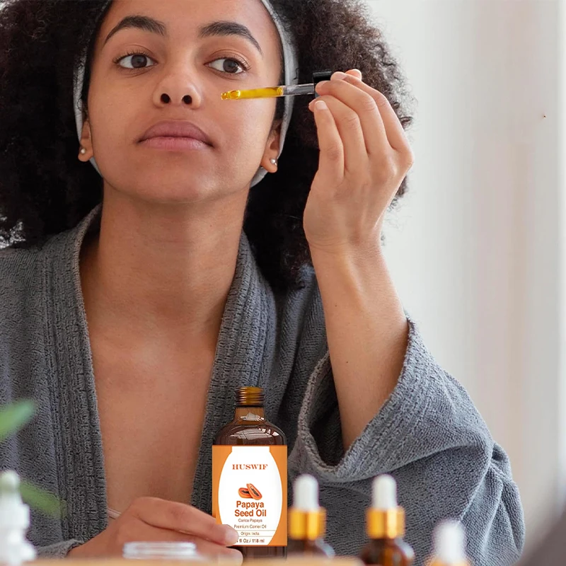 4 OZ 100% PURE COLD PRESSED PAPAYA SEED OIL FOR SKIN LIGHTENING  ,HAIR, MASSAGE