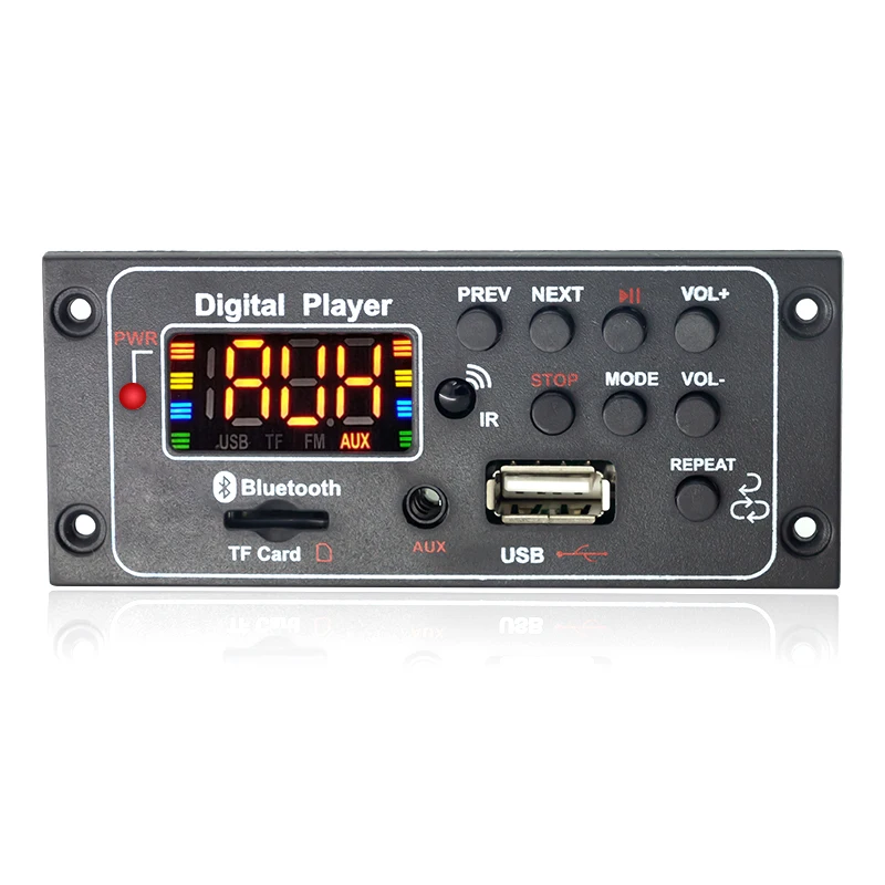 Blue tooth5.0 wholesale DC12V Automobile Car 5.0 MP3 player WMA USB/SD/FM/AUX Decoder Board Audio Module Color screen