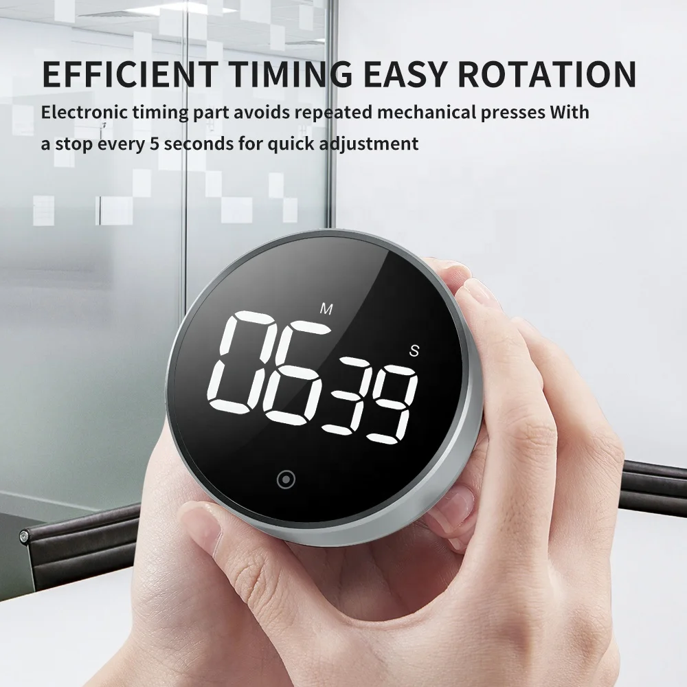 newest universal digital nordic timer run time test 12 times rechargeable kitchen led twist setting usb kitchen timer