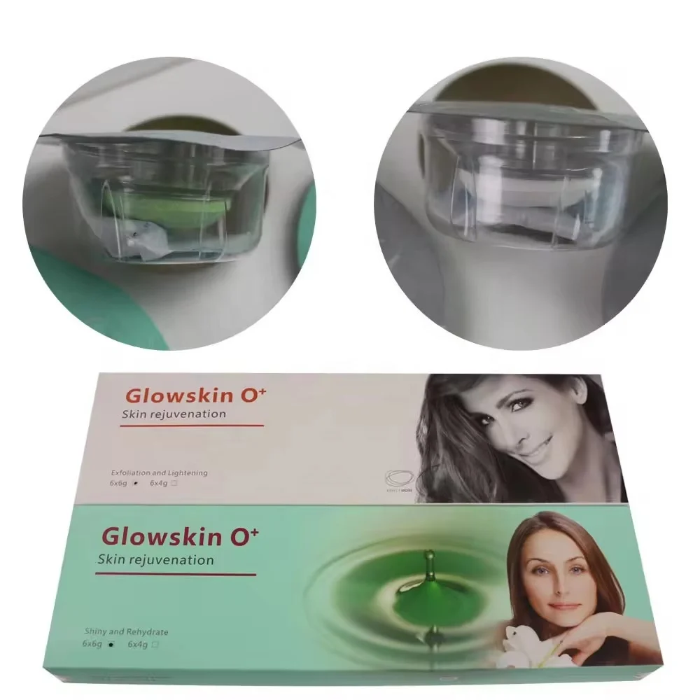 BECO Glowskin Factory Price ODM OEM Tablet Oxygen Jet Pods 2 In 1 CO2 Bubble Machine Shiny Rehydrate Consumable Capsule Gel Kit