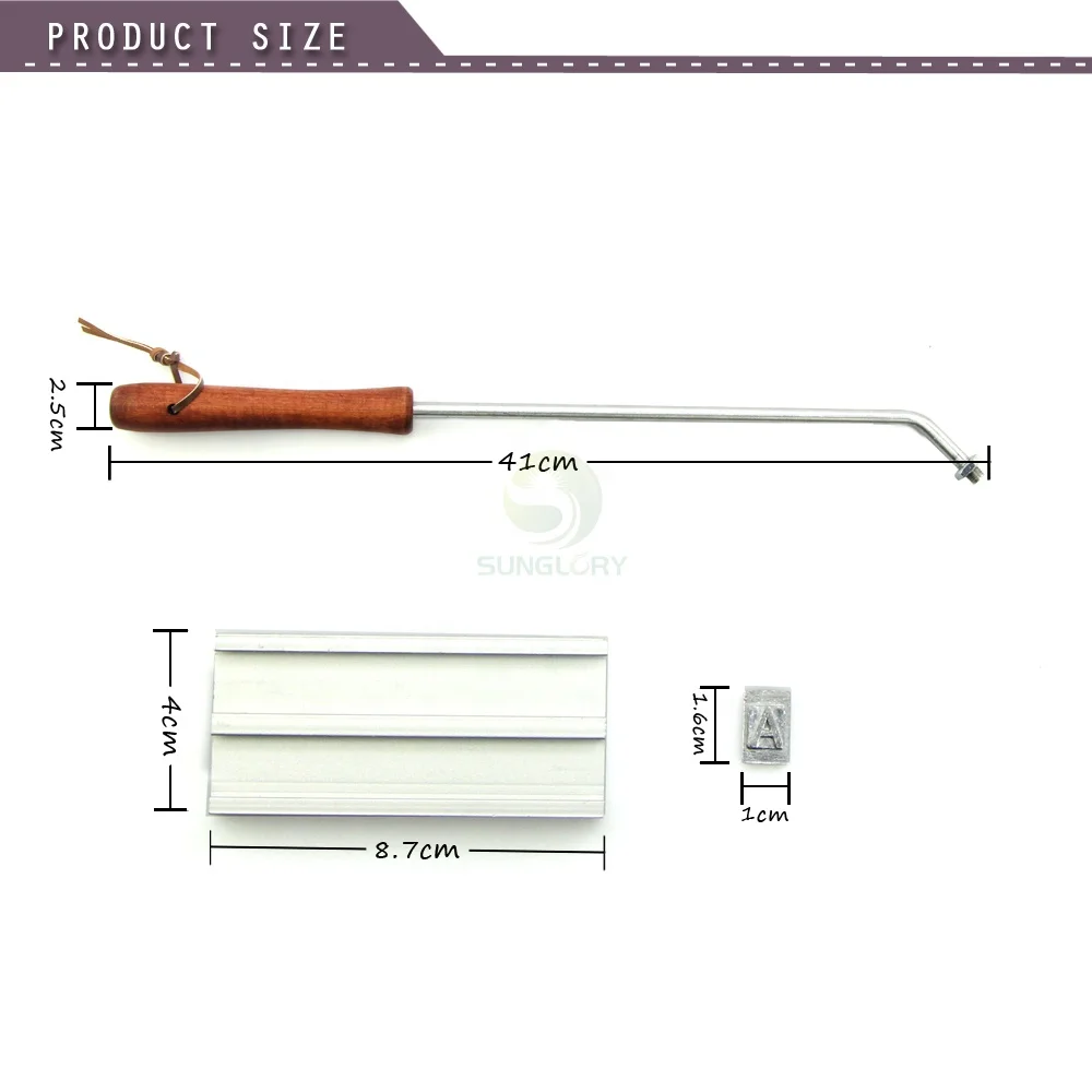 Personality Steak Meat Barbecue BBQ Meat Branding Iron With Changeable 55 Letters BBQ Tool Barbecue Accessories Cooking Tools