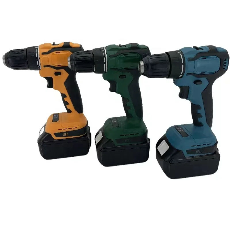 TianC Factory Supply Power Craft Cordless Drill Brushless 21V/18v Cordless Drill Power Tool Set
