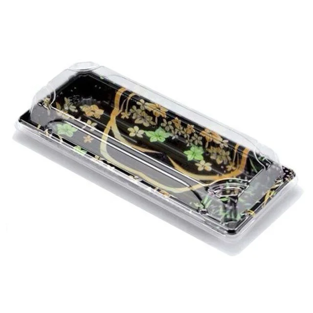 Изготовленный на заказ дизайн блистер пластиковый контейнер для суши упаковочный лоток с крышкой