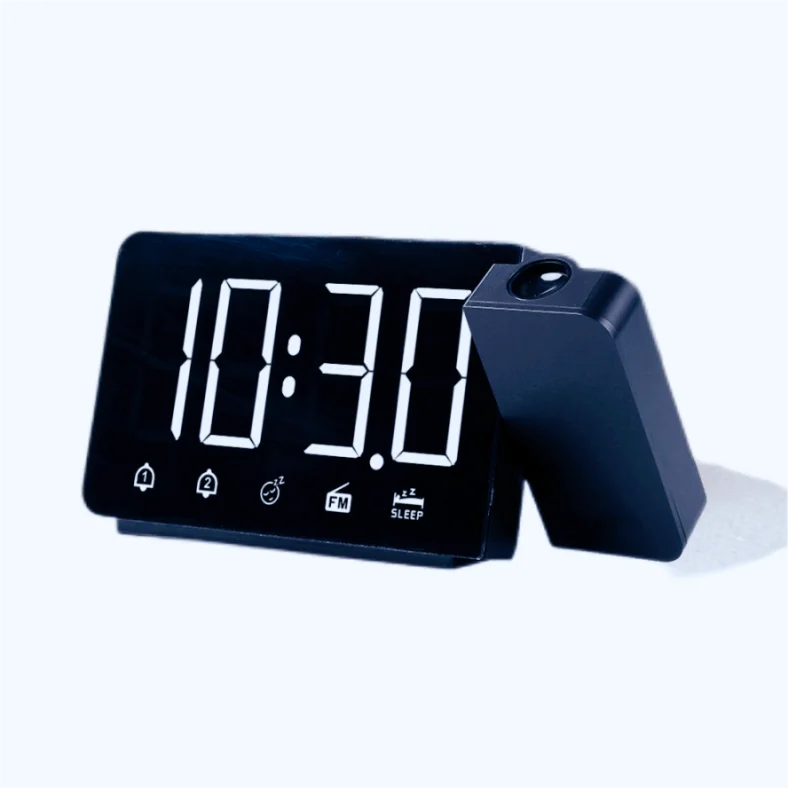 electronic alarm clock audio, listening to temperature and humidity weather station table set small gifts music to wake up the /
